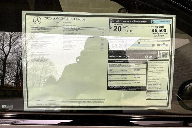 new 2025 Mercedes-Benz AMG GLE 53 car, priced at $97,395