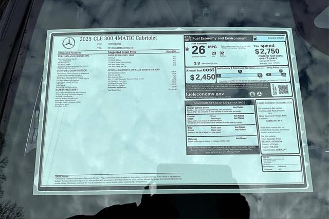 new 2025 Mercedes-Benz CLE 300 car, priced at $71,845