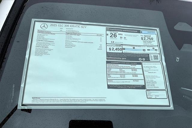 new 2025 Mercedes-Benz GLC 300 car, priced at $53,035