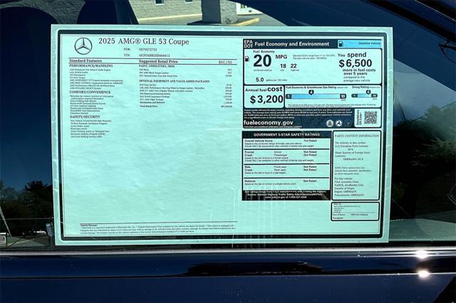 new 2025 Mercedes-Benz AMG GLE 53 car, priced at $97,545