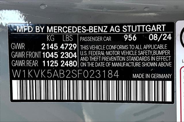 new 2025 Mercedes-Benz AMG SL 43 car, priced at $124,350