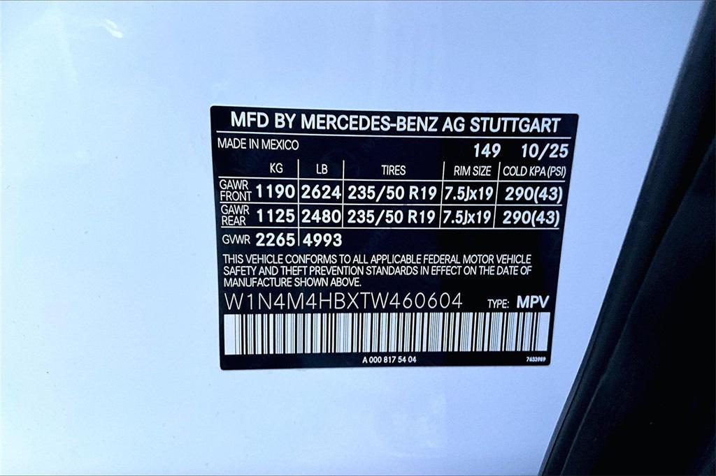 new 2026 Mercedes-Benz GLB 250 car, priced at $51,920