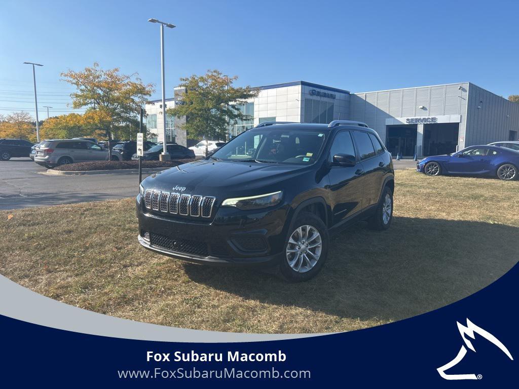 used 2021 Jeep Cherokee car, priced at $18,654