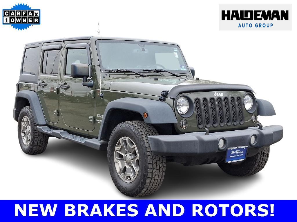 used 2016 Jeep Wrangler Unlimited car, priced at $17,500