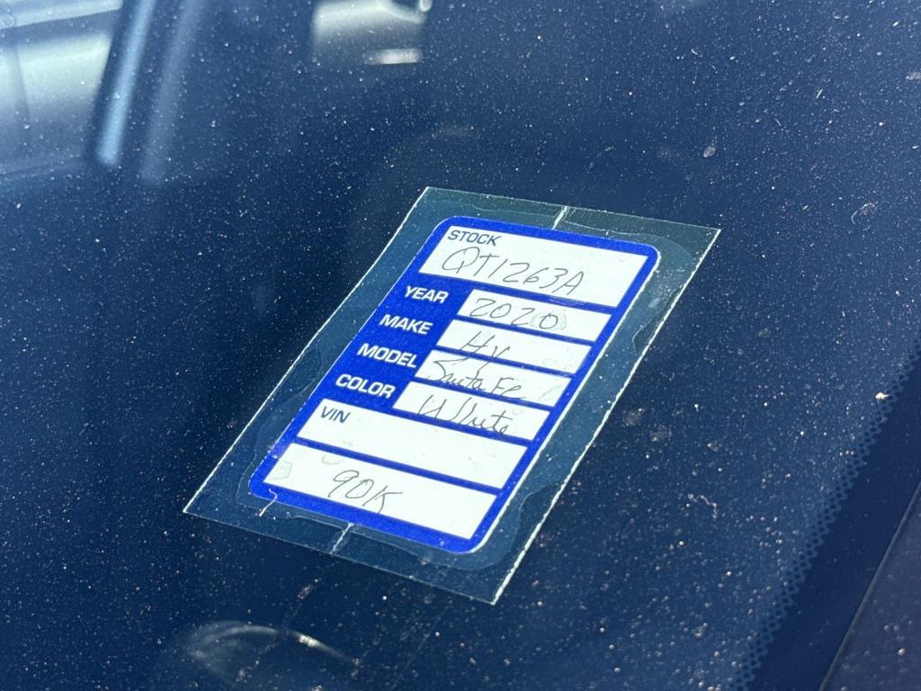 used 2020 Hyundai Santa Fe car, priced at $17,165