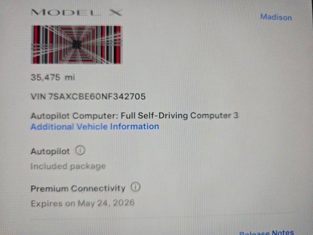 used 2022 Tesla Model X car, priced at $58,258