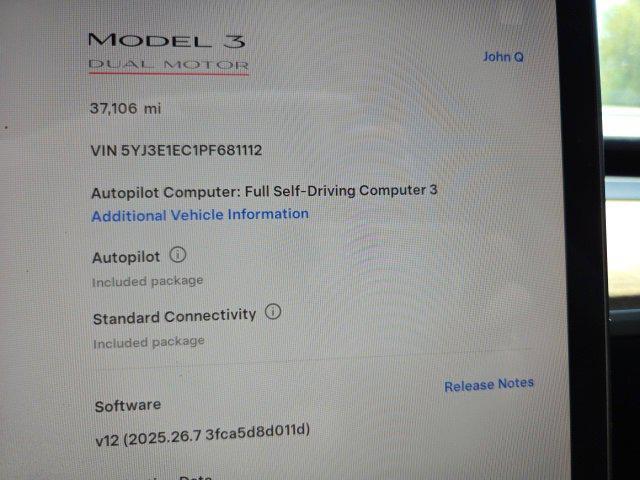 used 2023 Tesla Model 3 car, priced at $29,560
