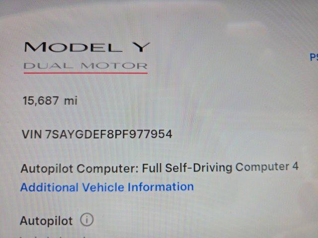 used 2023 Tesla Model Y car, priced at $34,775