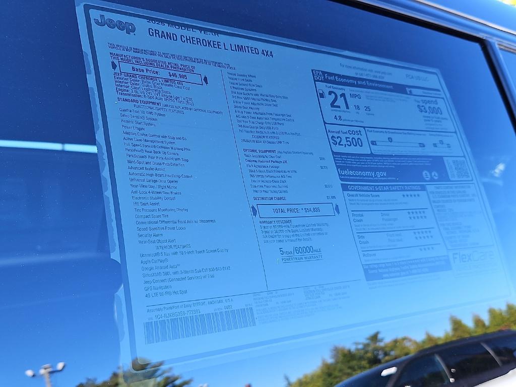 new 2025 Jeep Grand Cherokee L car, priced at $51,641