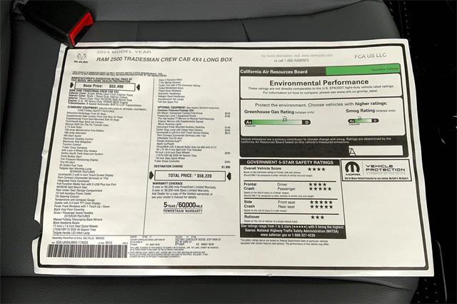 new 2024 Ram 2500 car, priced at $57,230