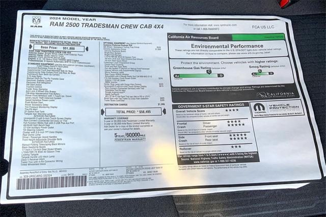 new 2024 Ram 2500 car, priced at $47,588