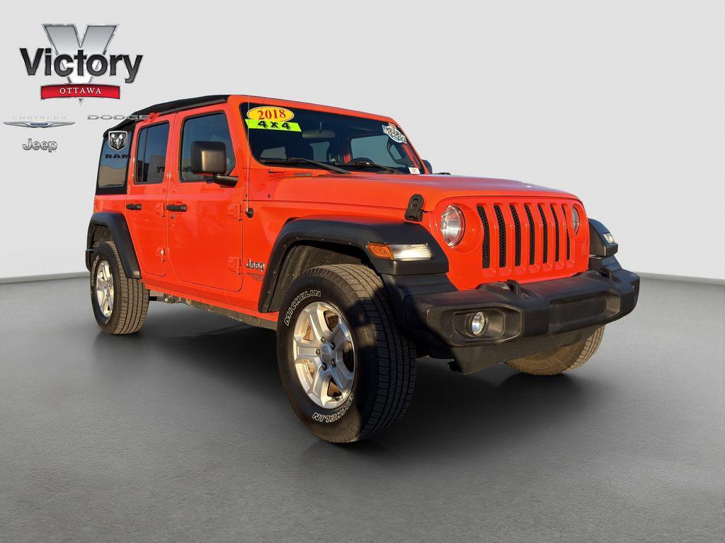 used 2018 Jeep Wrangler Unlimited car, priced at $22,450