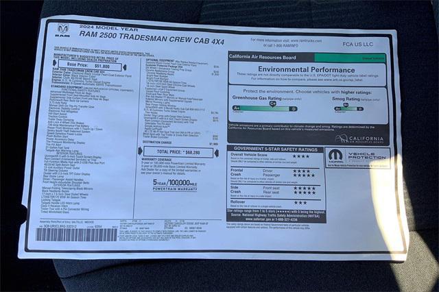 new 2024 Ram 2500 car, priced at $69,373