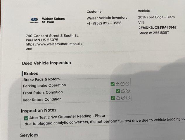 used 2014 Ford Edge car, priced at $3,500