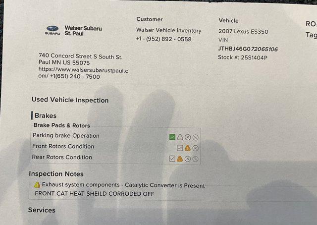 used 2007 Lexus ES 350 car, priced at $5,000