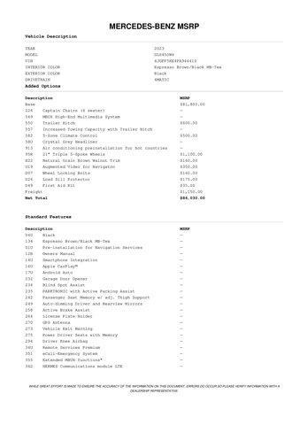 used 2023 Mercedes-Benz GLS 450 car, priced at $57,666