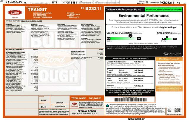 used 2023 Ford Transit-250 car, priced at $35,357