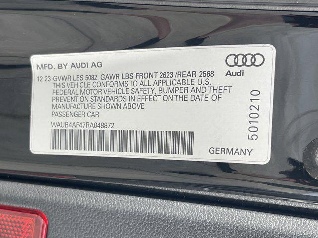 new 2024 Audi S4 car, priced at $60,378