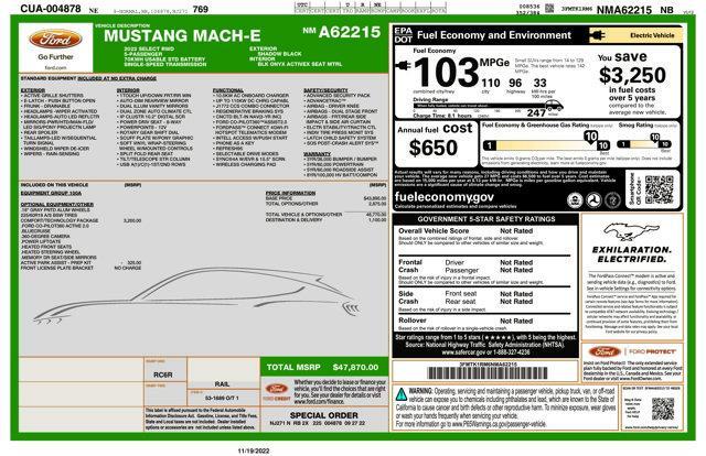 used 2022 Ford Mustang Mach-E car, priced at $24,888