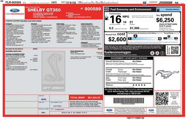 used 2018 Ford Shelby GT350 car, priced at $50,748