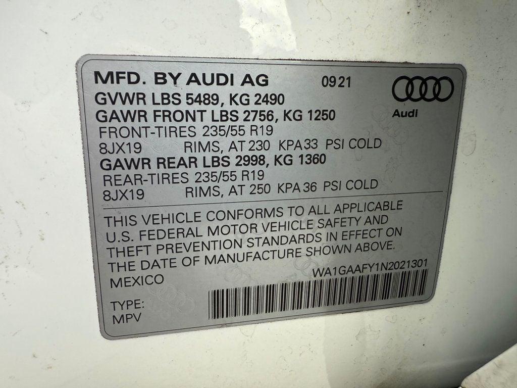 used 2022 Audi Q5 car, priced at $27,999