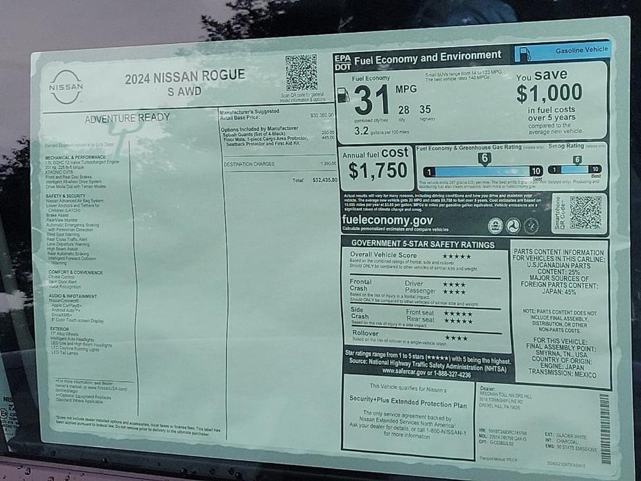 new 2024 Nissan Rogue car, priced at $31,491