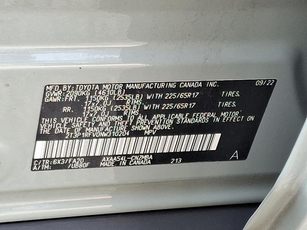 used 2022 Toyota RAV4 car, priced at $28,999