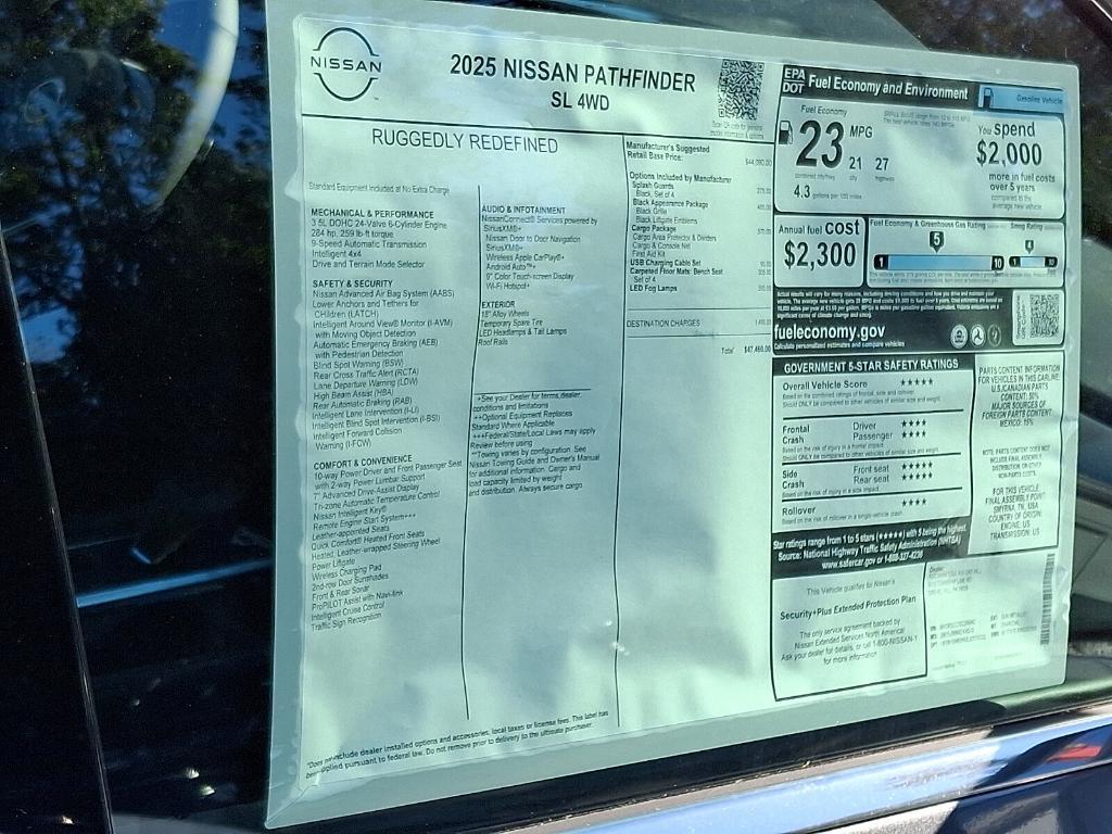 new 2025 Nissan Pathfinder car, priced at $43,595