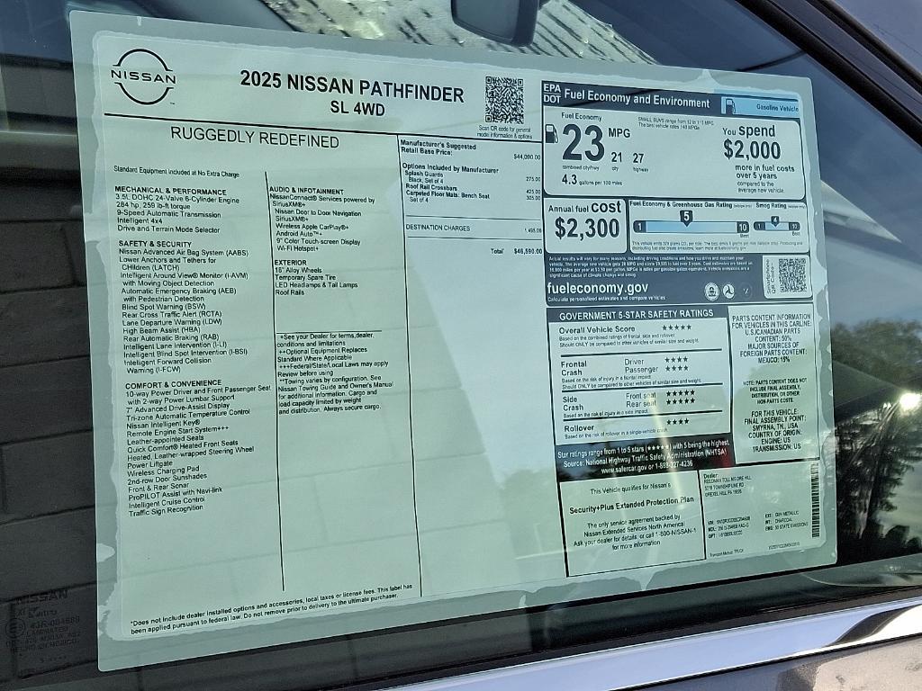new 2025 Nissan Pathfinder car, priced at $42,825