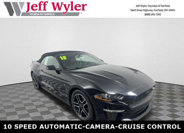 used 2018 Ford Mustang car, priced at $18,360