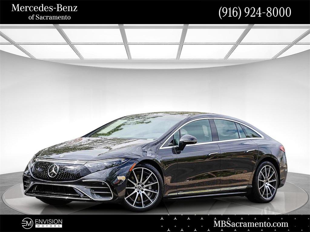 used 2022 Mercedes-Benz EQS 580 car, priced at $54,555