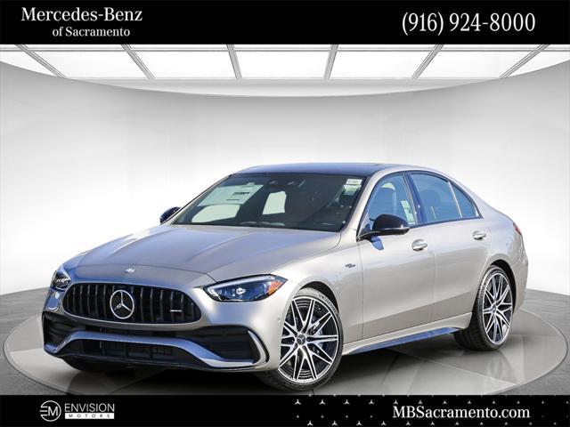 new 2024 Mercedes-Benz AMG C 43 car, priced at $75,385