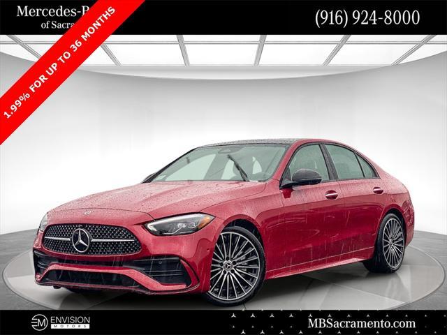 used 2024 Mercedes-Benz C-Class car, priced at $45,995