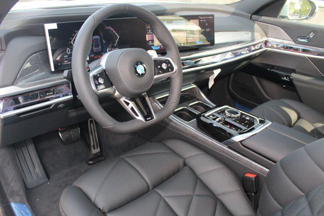 new 2025 BMW 740 car, priced at $112,275