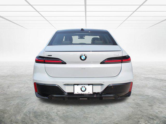 new 2025 BMW 740 car, priced at $112,275