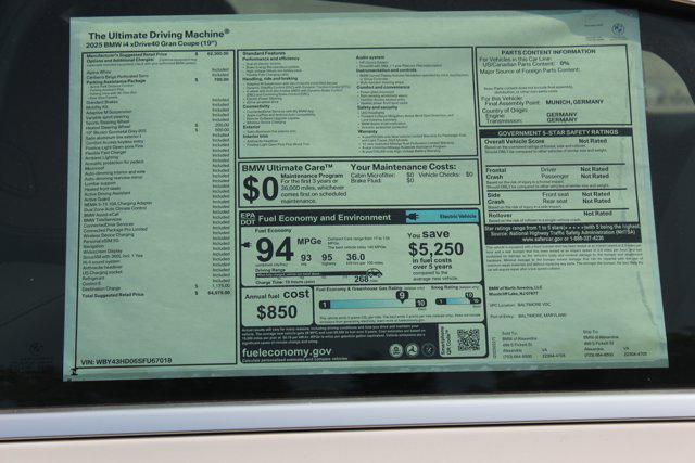 new 2025 BMW i4 Gran Coupe car, priced at $64,975