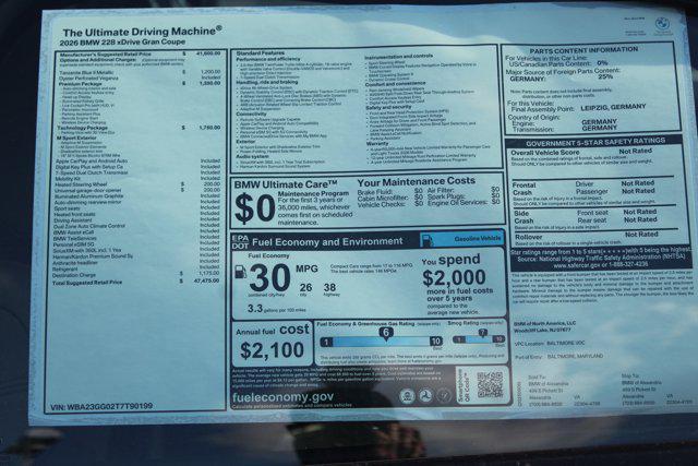 new 2026 BMW 228 Gran Coupe car, priced at $47,475
