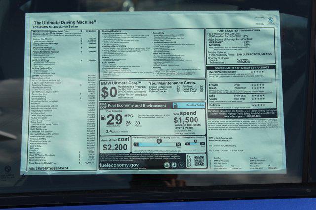 new 2025 BMW M340 car, priced at $70,335