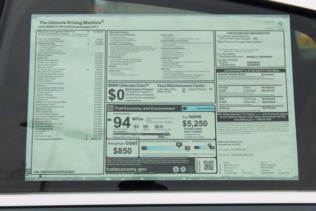 new 2025 BMW i4 Gran Coupe car, priced at $66,475