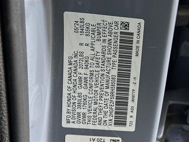 used 2024 Honda Civic car, priced at $26,999