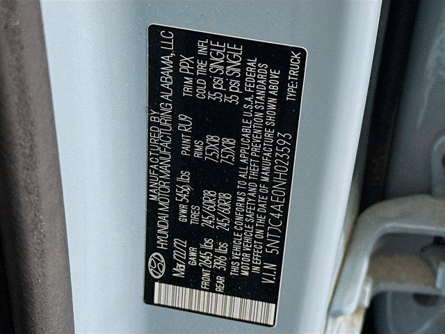 used 2022 Hyundai SANTA CRUZ car, priced at $24,697