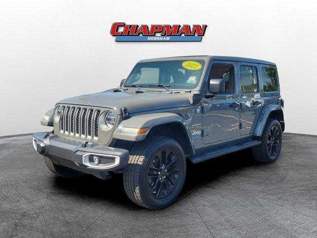 used 2021 Jeep Wrangler Unlimited 4xe car, priced at $34,193