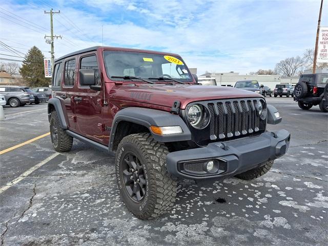 used 2021 Jeep Wrangler Unlimited car, priced at $31,421