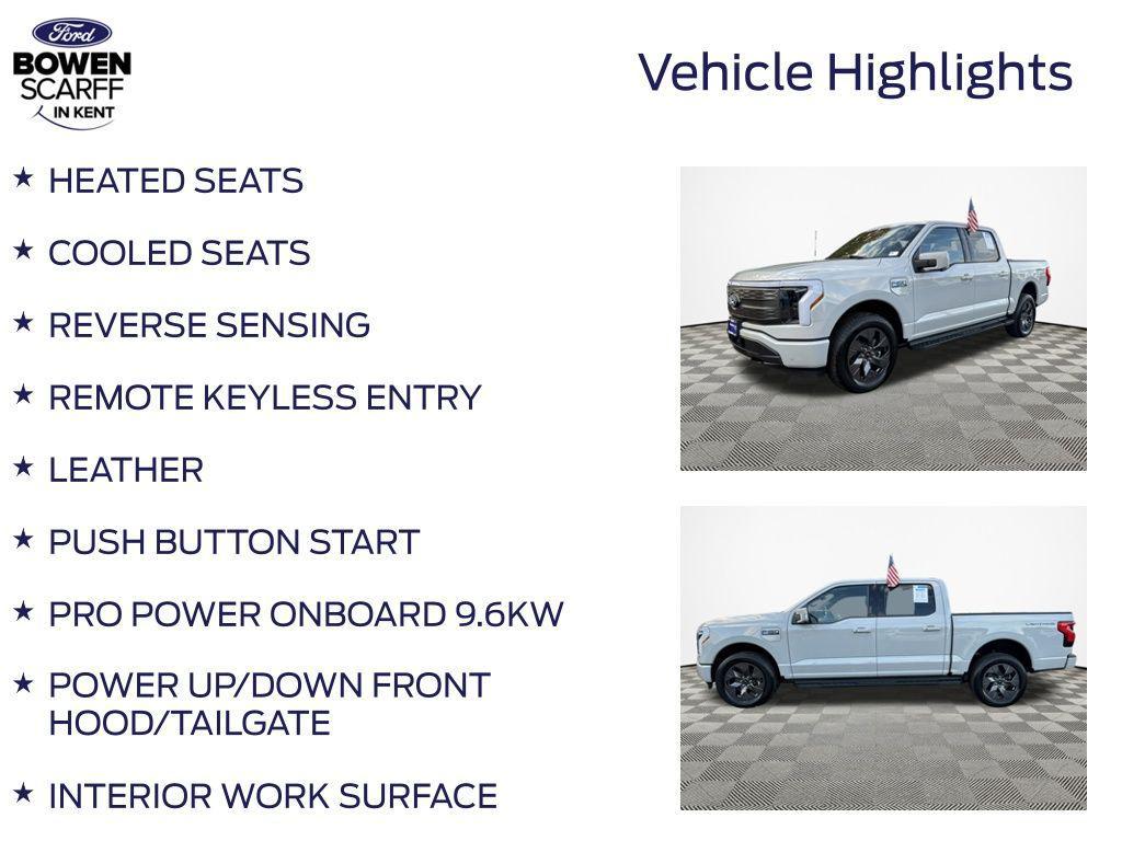 used 2024 Ford F-150 Lightning car, priced at $62,987