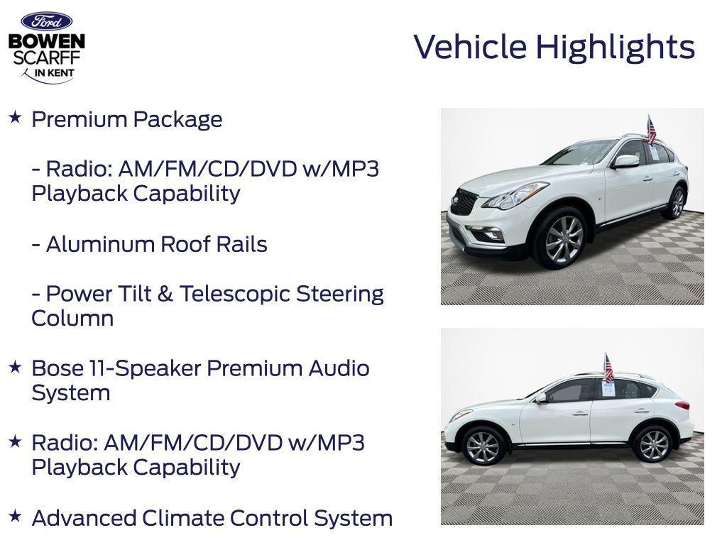 used 2016 INFINITI QX50 car, priced at $10,897