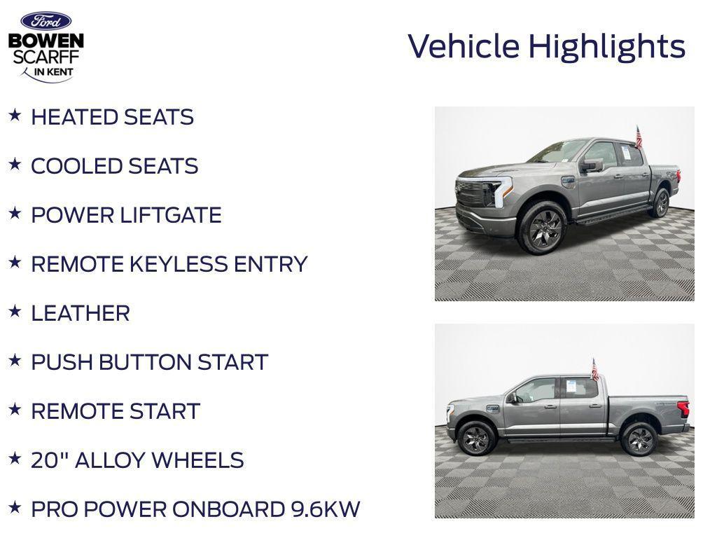 used 2024 Ford F-150 Lightning car, priced at $62,987