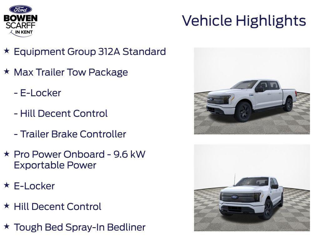 new 2025 Ford F-150 Lightning car, priced at $63,979