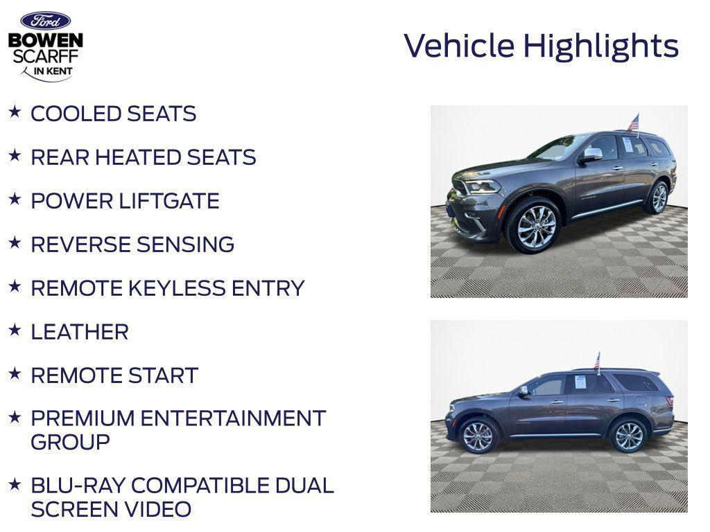 used 2021 Dodge Durango car, priced at $28,498
