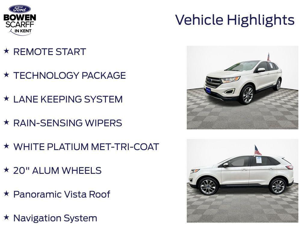 used 2016 Ford Edge car, priced at $15,625