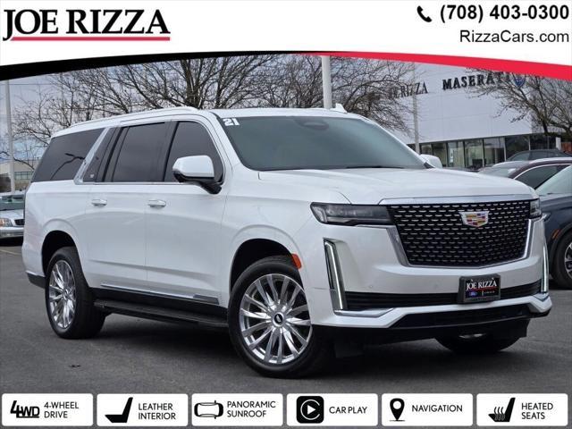 used 2021 Cadillac Escalade ESV car, priced at $47,590